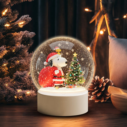 COMBO SNPY CHRISTMAS SNOWBALL LED LIGHT WITH ORNAMENT TNSM