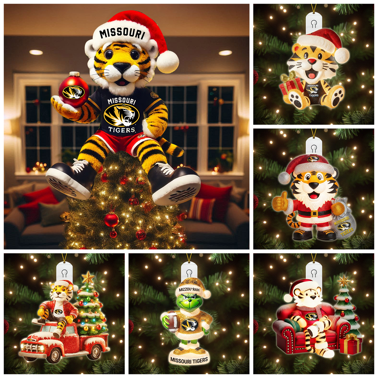 COMBO MSTG CHRISTMAS TREE TOPPER WITH LED ORNAMENT LNTH