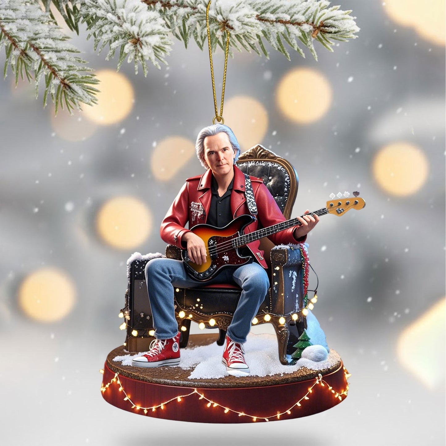 COMBO ACD CHRISTMAS TREE TOPPER WITH ORNAMENT DAT