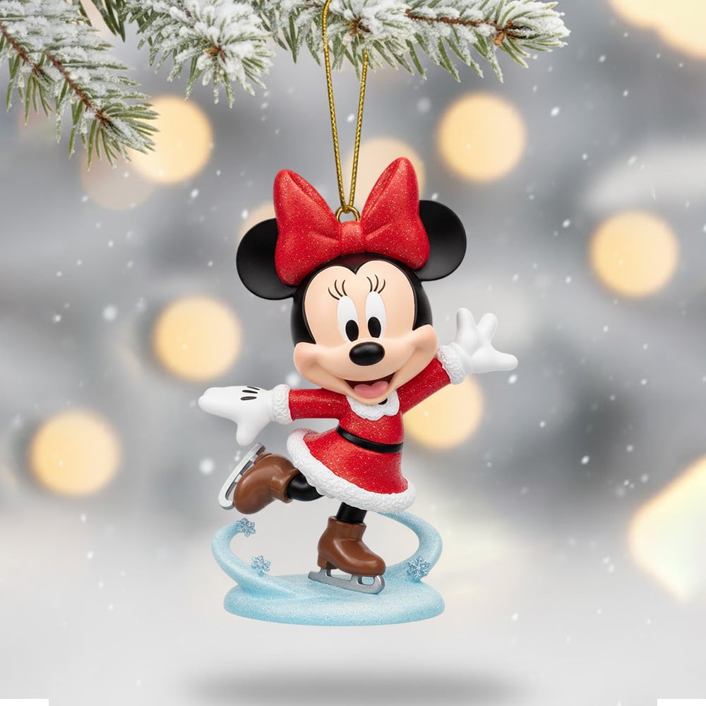 COMBO MICK CHRISTMAS SNOWBALL LED LIGHT WITH ORNAMENT TNSM