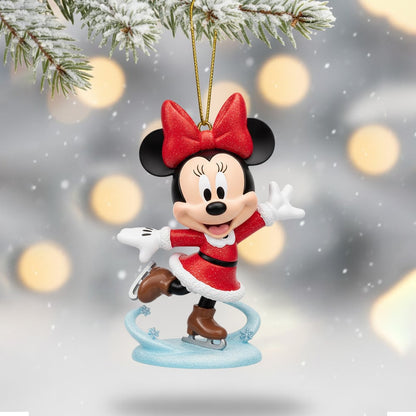 COMBO MICK CHRISTMAS SNOWBALL LED LIGHT WITH ORNAMENT TNSM