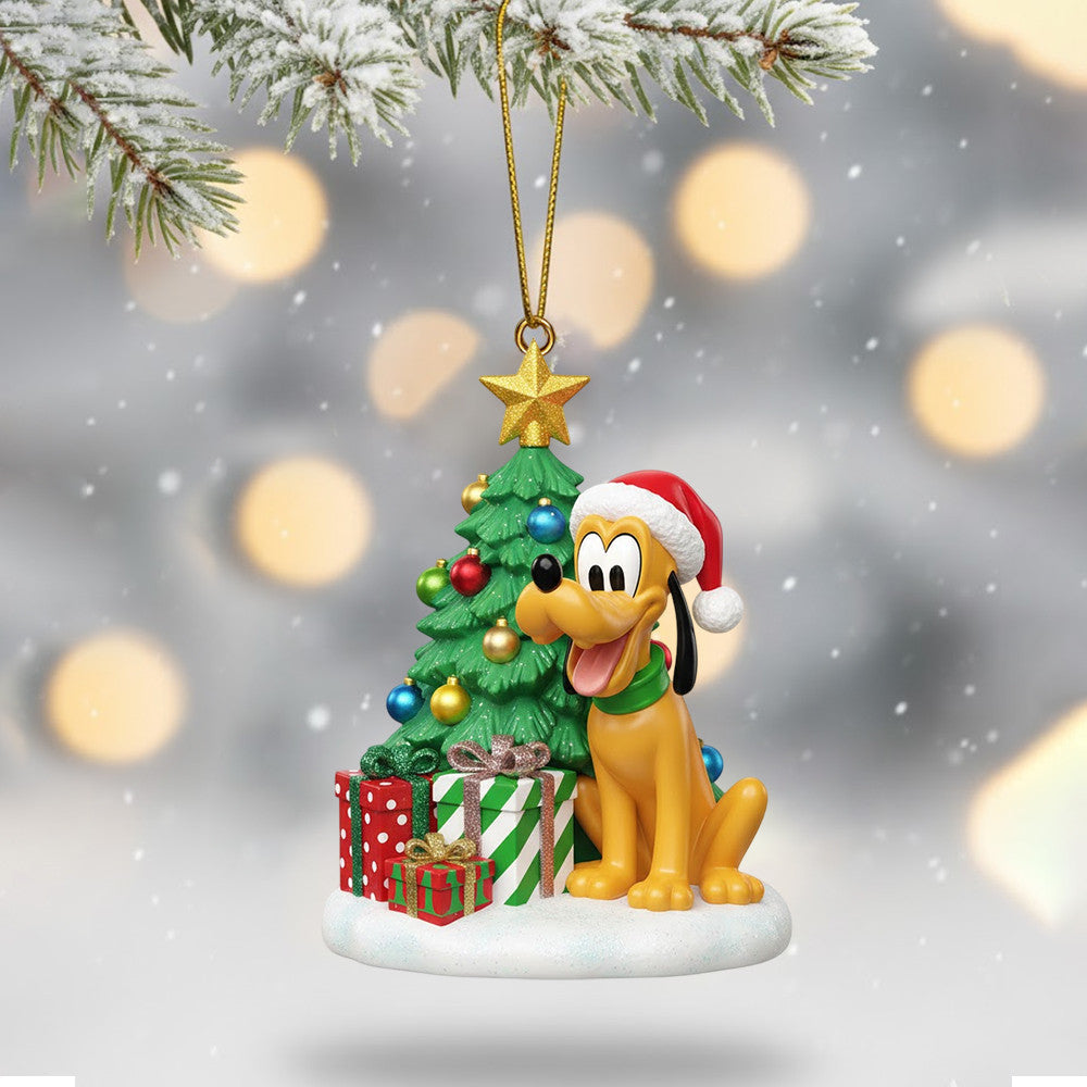 COMBO MICK CHRISTMAS SNOWBALL LED LIGHT WITH ORNAMENT TNSM