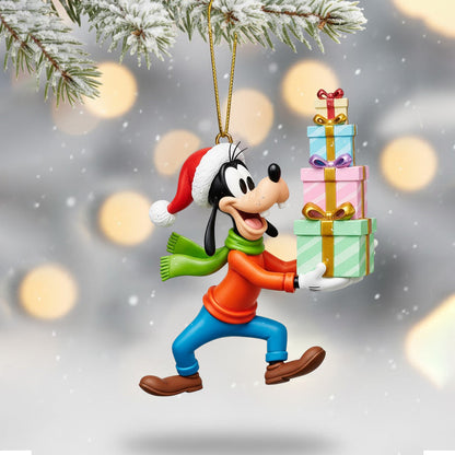 COMBO MICK CHRISTMAS SNOWBALL LED LIGHT WITH ORNAMENT TNSM