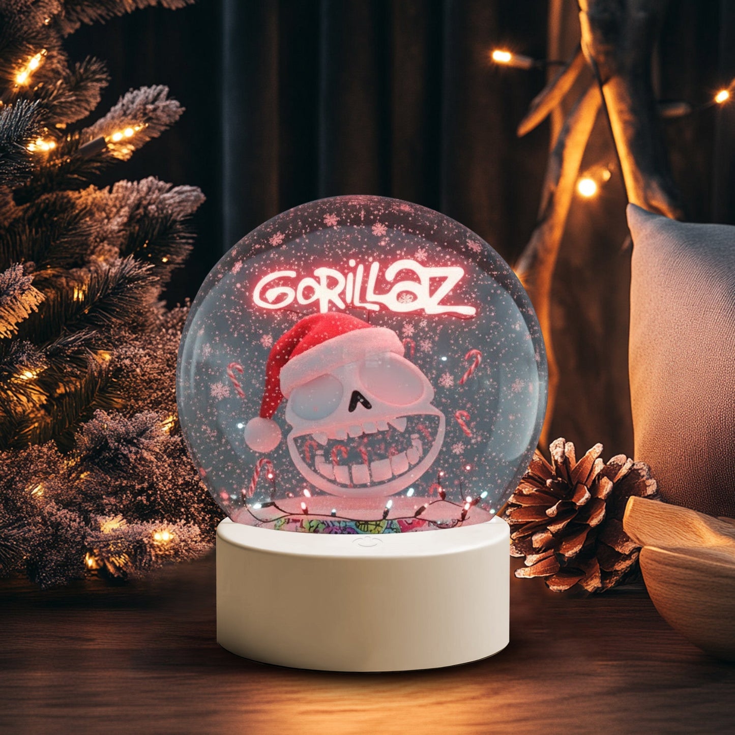COMBO GRL CHRISTMAS SNOWBALL LED LIGHT WITH ORNAMENT TNSM