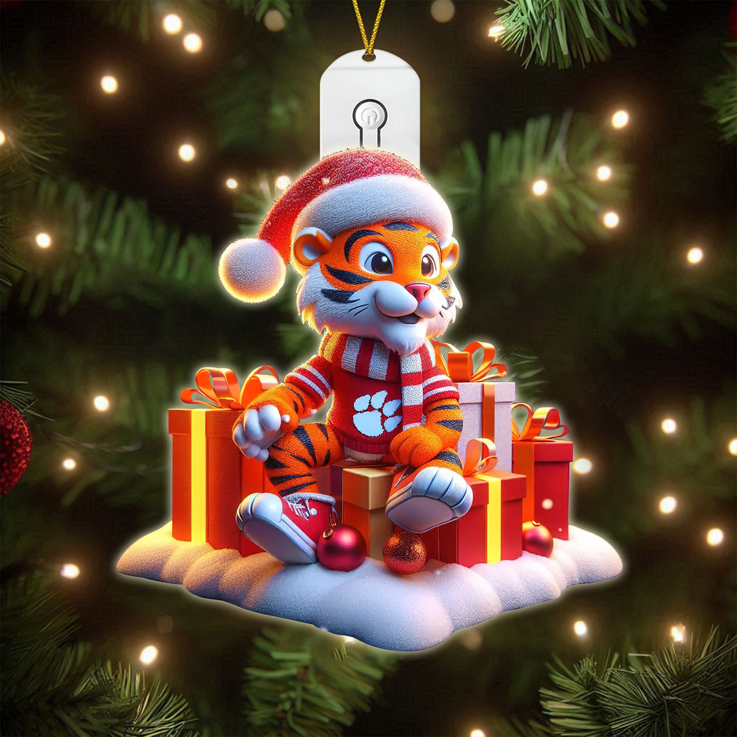 COMBO CTFB CHRISTMAS TREE TOPPER WITH LED ORNAMENT LNTH