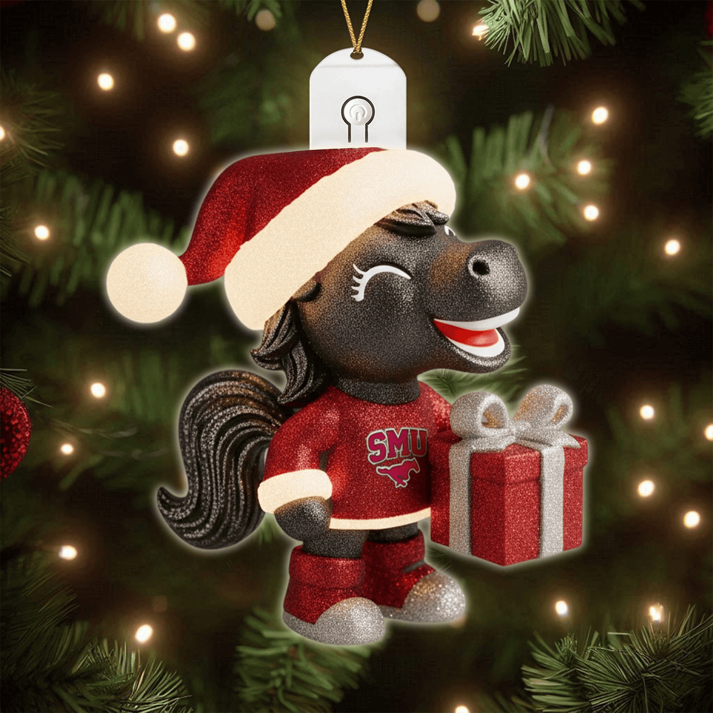 COMBO SMUM CHRISTMAS TREE TOPPER WITH LED ORNAMENT LNTH