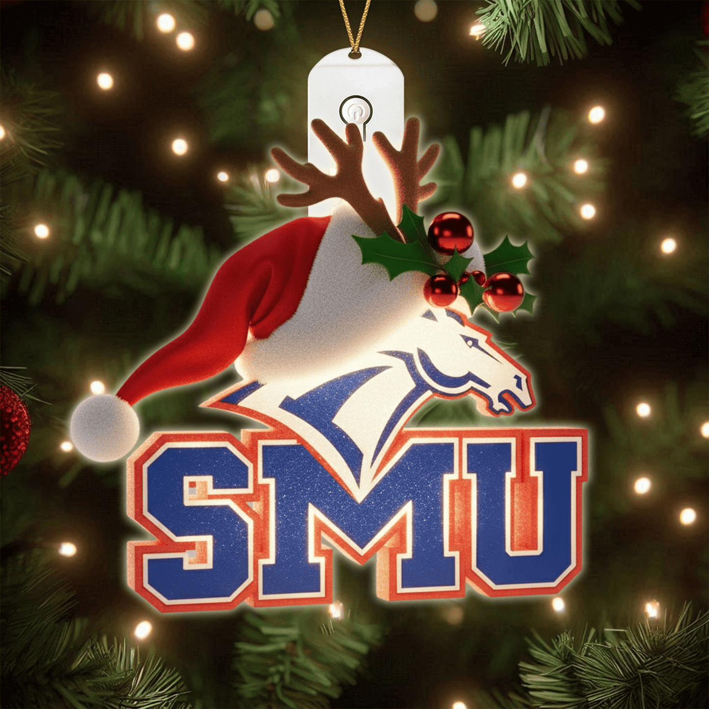 COMBO SMUM CHRISTMAS TREE TOPPER WITH LED ORNAMENT LNTH