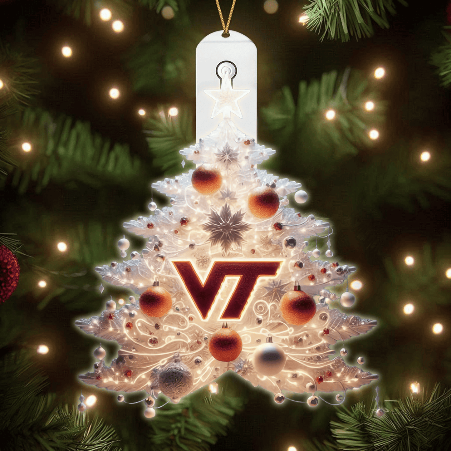 COMBO VTH CHRISTMAS TREE TOPPER WITH LED ORNAMENT LNTH