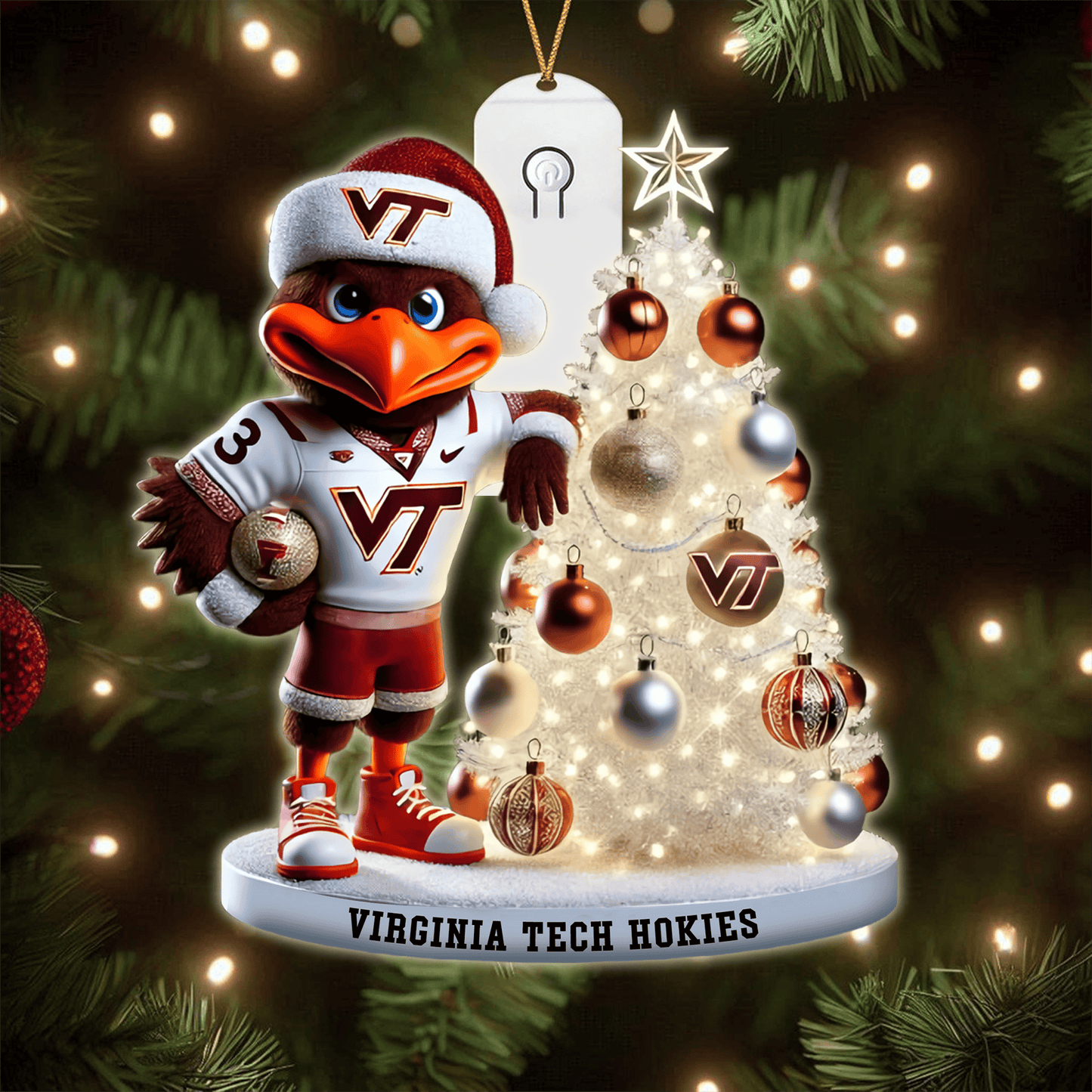 COMBO VTH CHRISTMAS TREE TOPPER WITH LED ORNAMENT LNTH