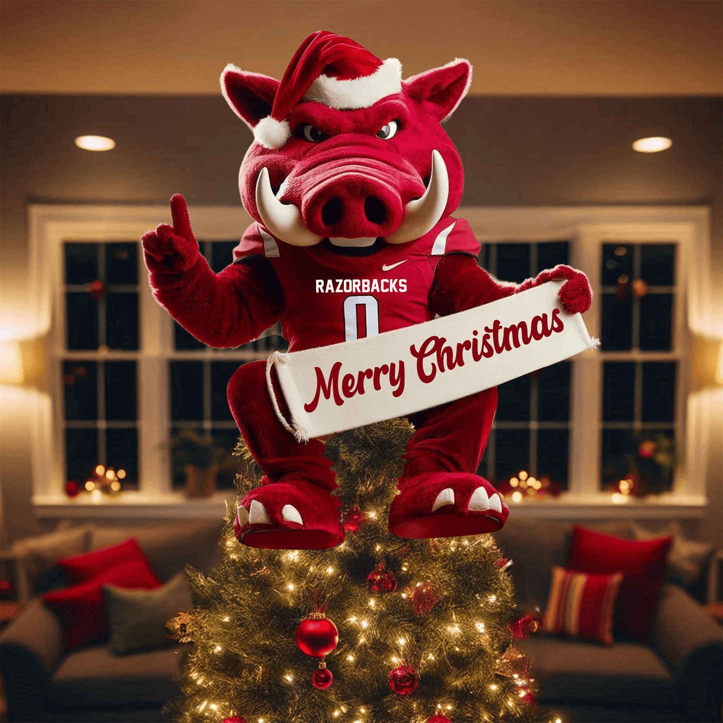 COMBO AKR CHRISTMAS TREE TOPPER WITH LED ORNAMENT LNTH