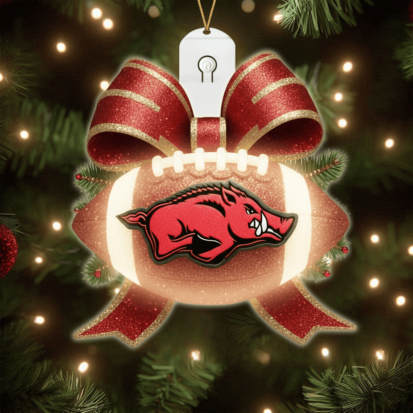 COMBO AKR CHRISTMAS TREE TOPPER WITH LED ORNAMENT LNTH