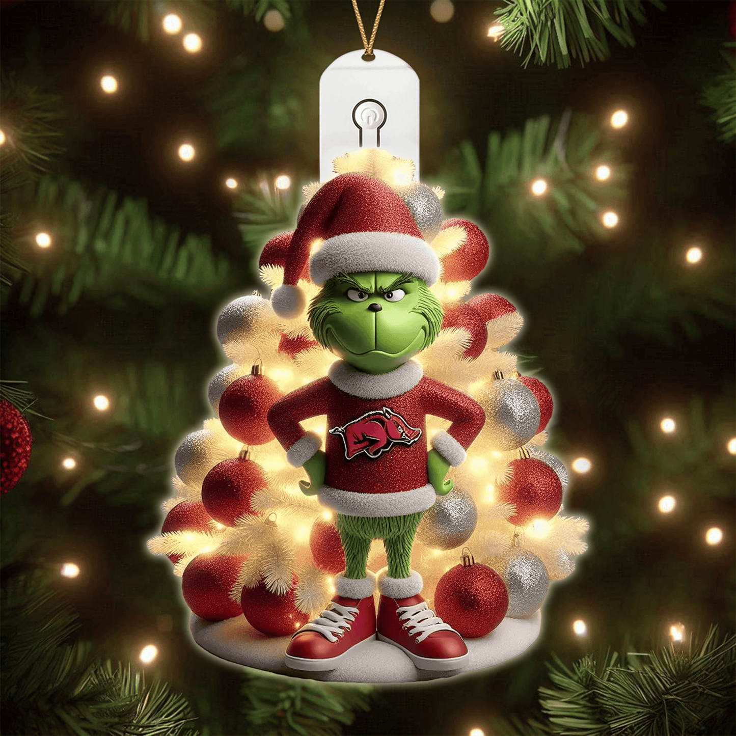 COMBO AKR CHRISTMAS TREE TOPPER WITH LED ORNAMENT LNTH