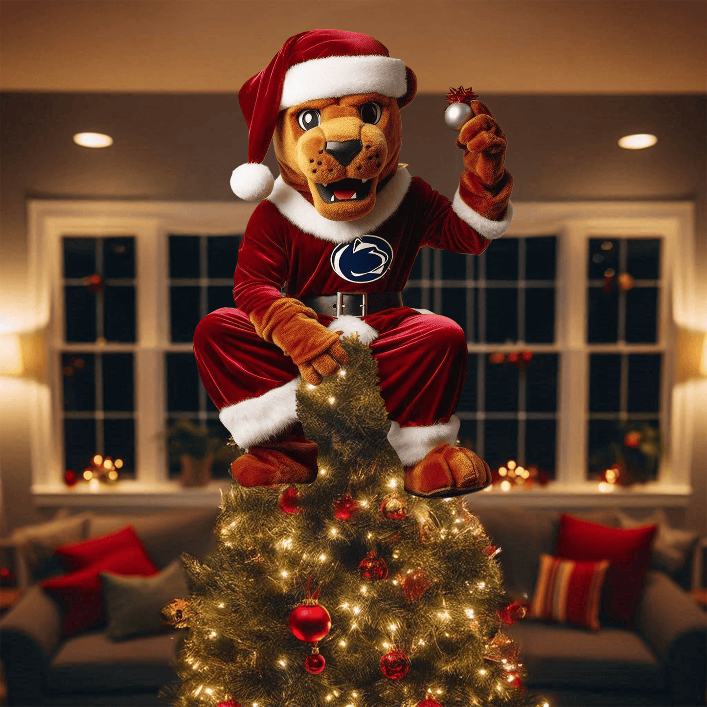 COMBO PSNL CHRISTMAS TREE TOPPER WITH LED ORNAMENT LNTH