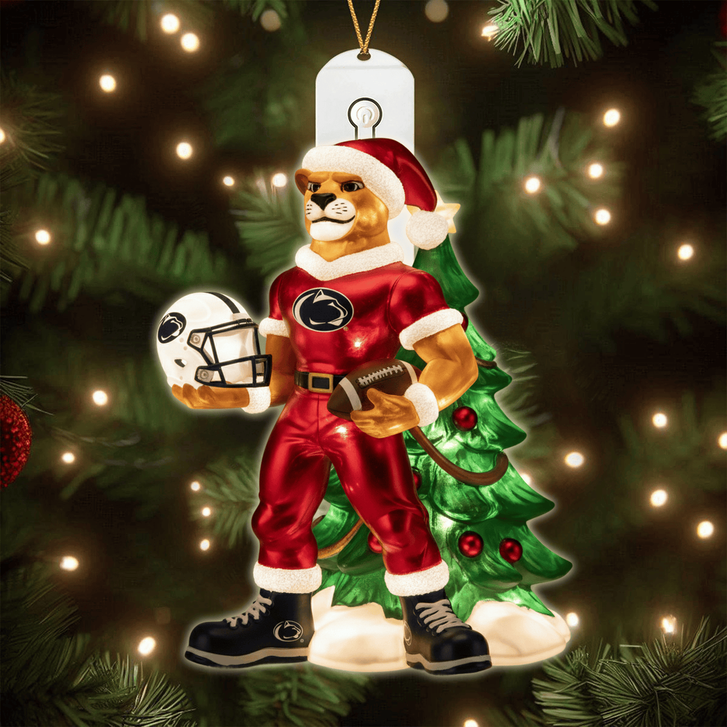 COMBO PSNL CHRISTMAS TREE TOPPER WITH LED ORNAMENT LNTH