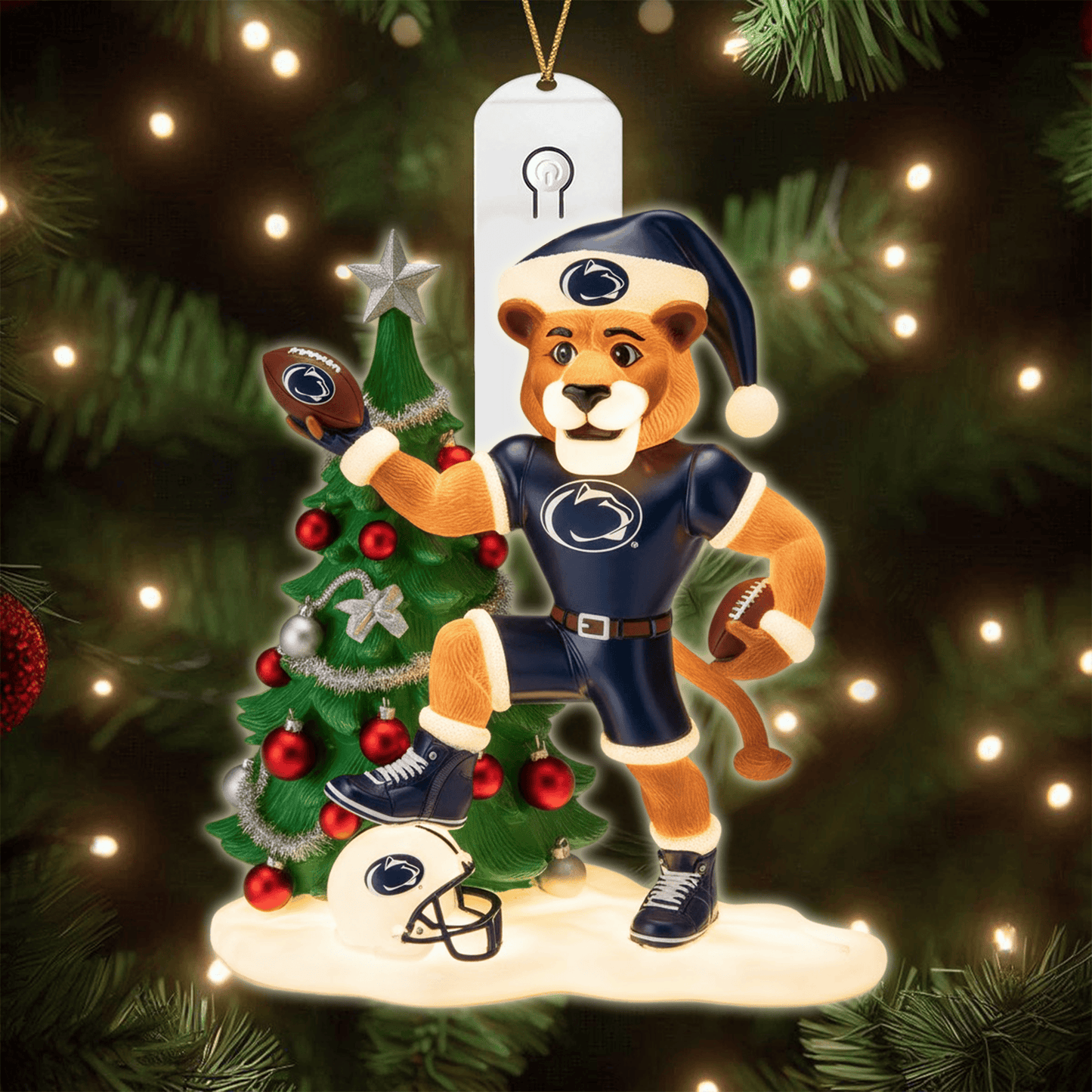 COMBO PSNL CHRISTMAS TREE TOPPER WITH LED ORNAMENT LNTH