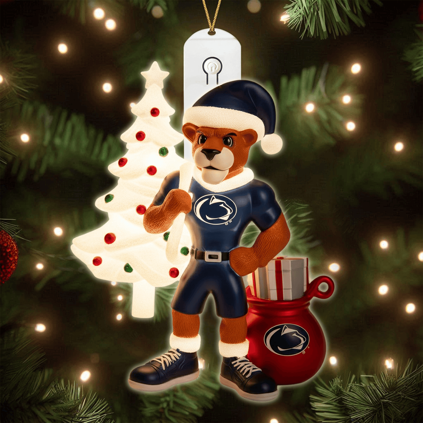 COMBO PSNL CHRISTMAS TREE TOPPER WITH LED ORNAMENT LNTH