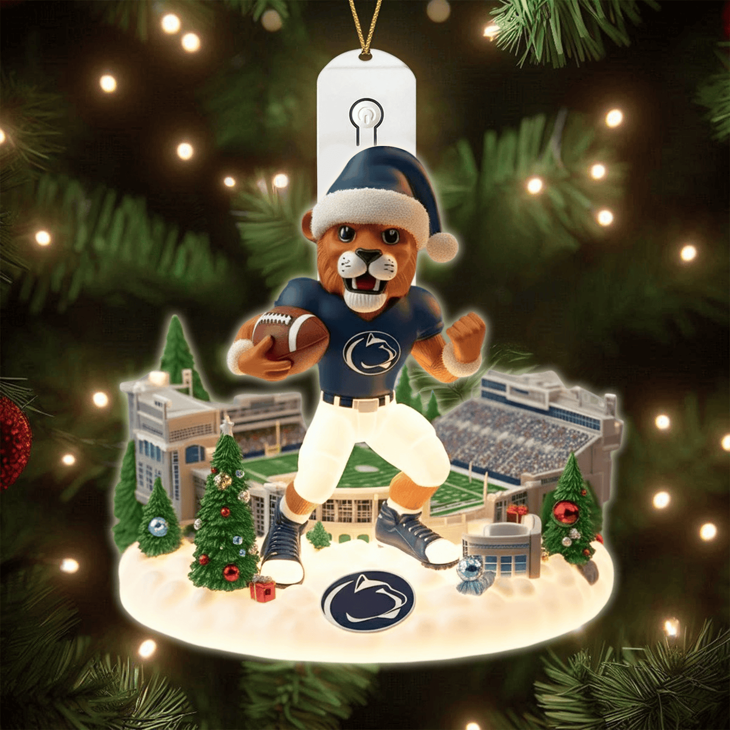 COMBO PSNL CHRISTMAS TREE TOPPER WITH LED ORNAMENT LNTH