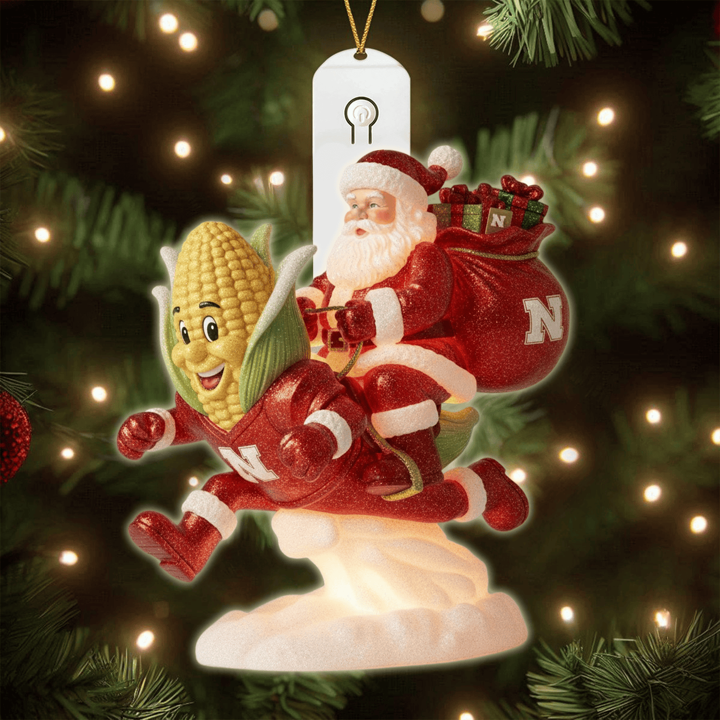 COMBO NCH CHRISTMAS TREE TOPPER WITH LED ORNAMENT LNTH