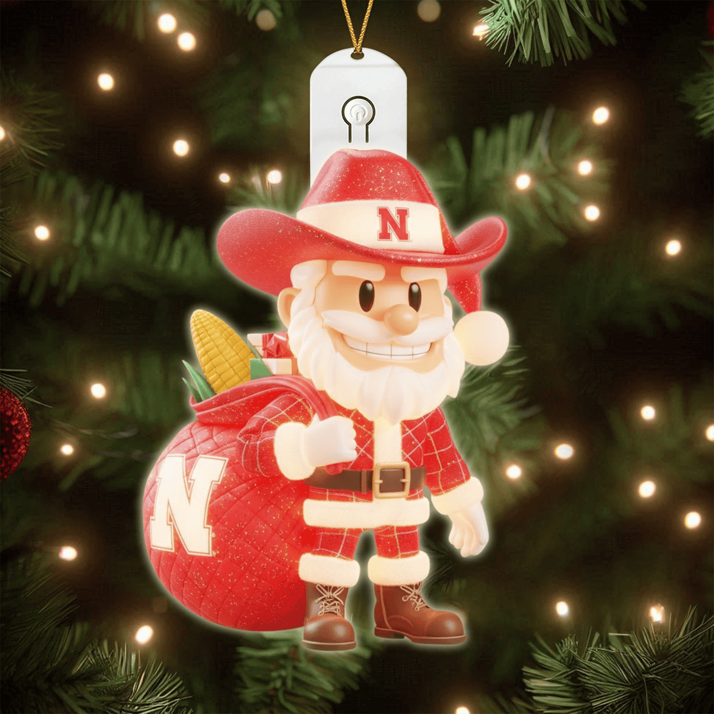 COMBO NCH CHRISTMAS TREE TOPPER WITH LED ORNAMENT LNTH