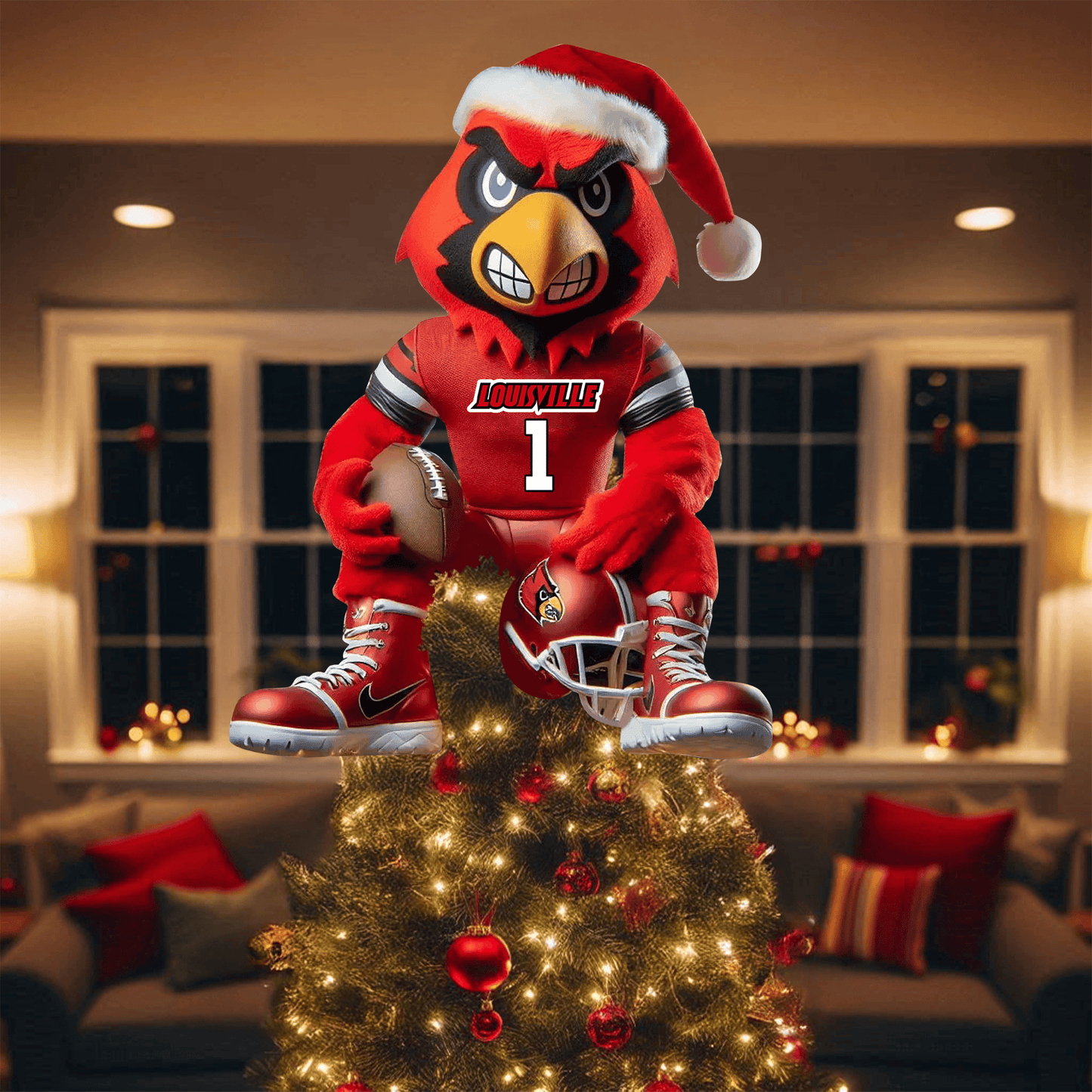 COMBO LVC CHRISTMAS TREE TOPPER WITH LED ORNAMENT LNTH