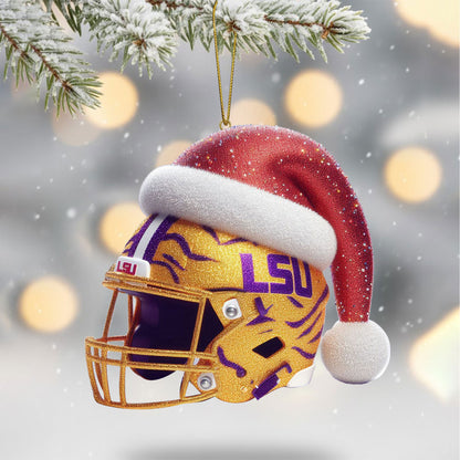 COMBO LSU CHRISTMAS TREE TOPPER WITH ORNAMENT DAT