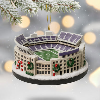COMBO LSU CHRISTMAS TREE TOPPER WITH ORNAMENT DAT