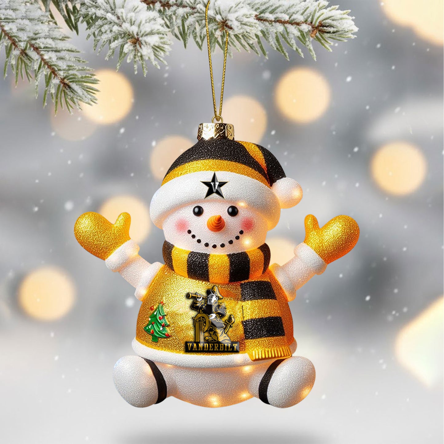 COMBO VDBC CHRISTMAS TREE TOPPER WITH ORNAMENT DAT