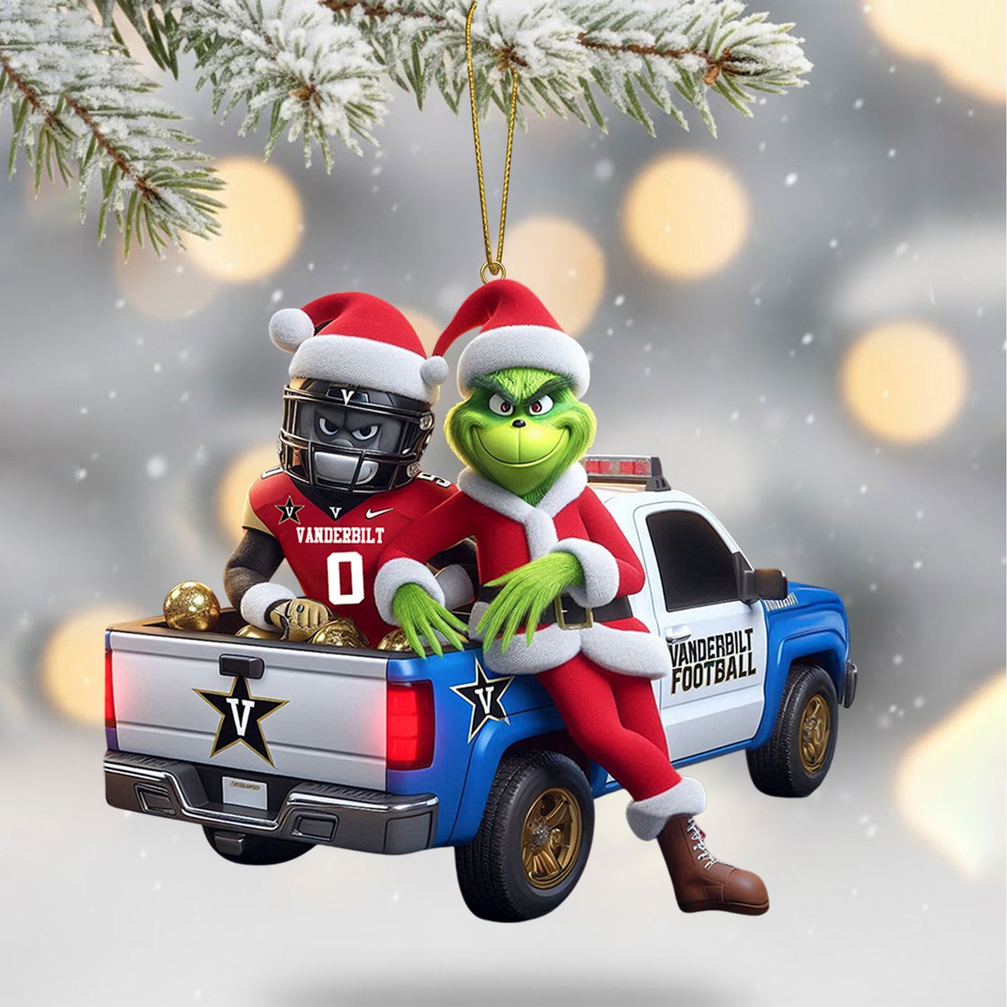 COMBO VDBC CHRISTMAS TREE TOPPER WITH ORNAMENT DAT