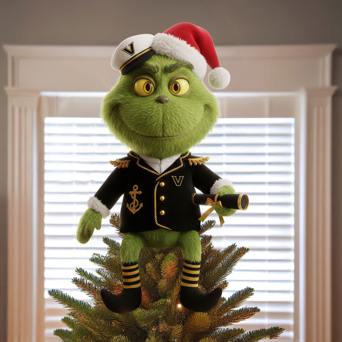 COMBO VDBC CHRISTMAS TREE TOPPER WITH ORNAMENT DAT