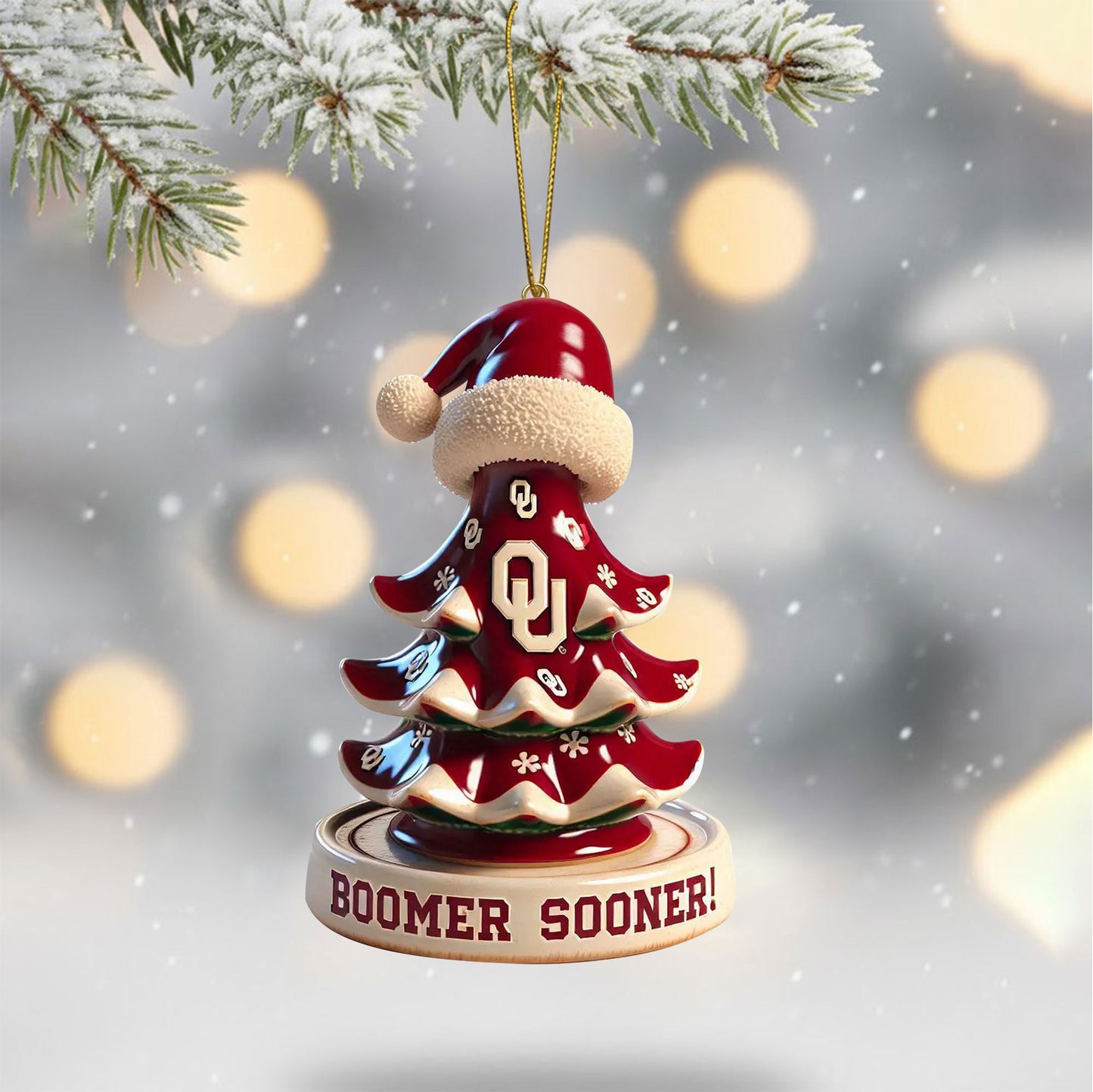 COMBO OSN CHRISTMAS TREE TOPPER WITH ORNAMENT DAT