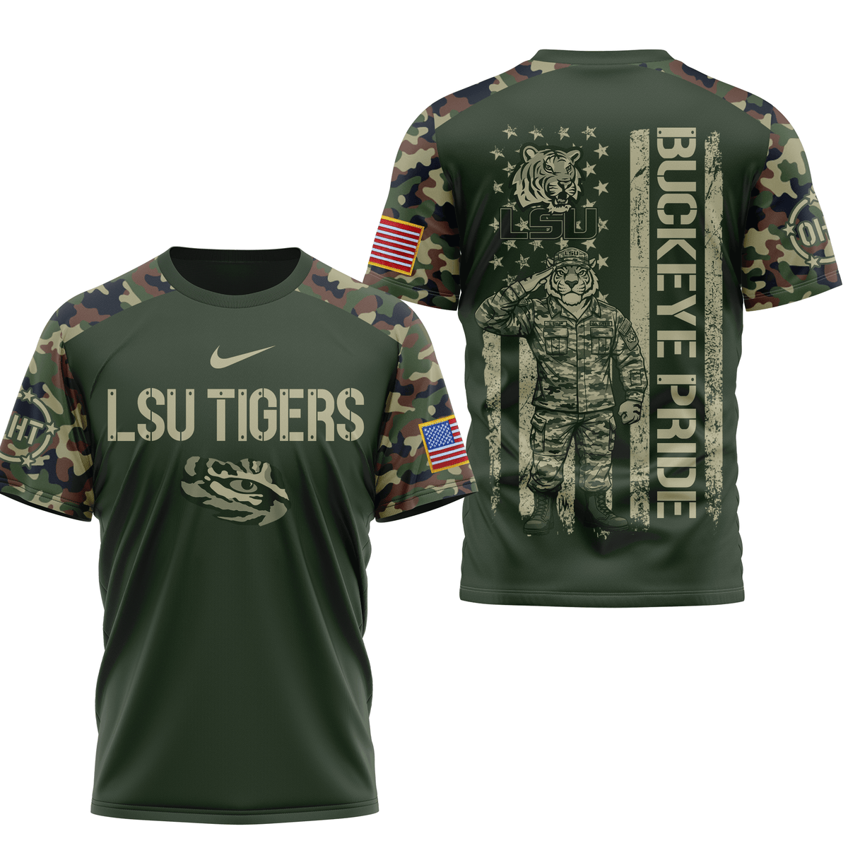 PREMIUM LSU 3D SHIRT LNTH