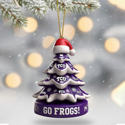 COMBO TCU CHRISTMAS TREE TOPPER WITH ORNAMENT DAT