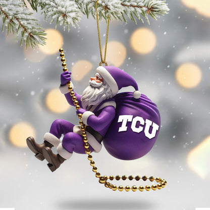 COMBO TCU CHRISTMAS TREE TOPPER WITH ORNAMENT DAT