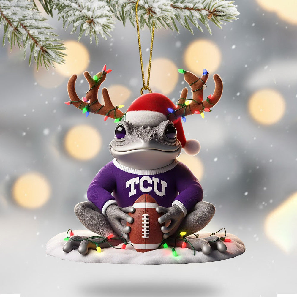 COMBO TCU CHRISTMAS TREE TOPPER WITH ORNAMENT DAT