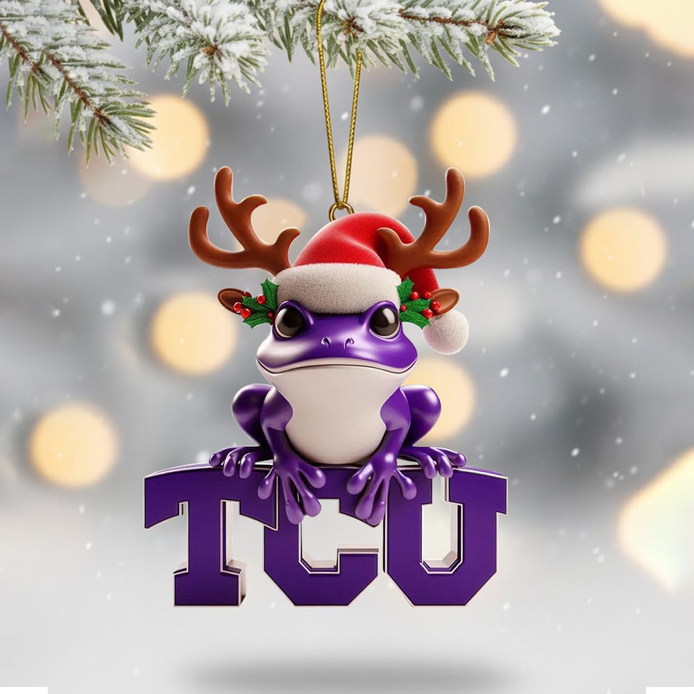 COMBO TCU CHRISTMAS TREE TOPPER WITH ORNAMENT DAT