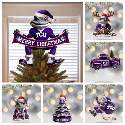 COMBO TCU CHRISTMAS TREE TOPPER WITH ORNAMENT DAT