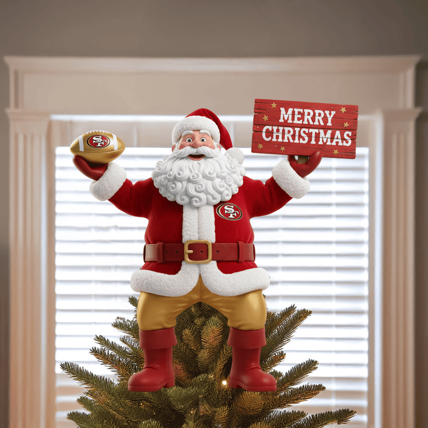 COMBO SF49 CHRISTMAS TREE TOPPER WITH ORNAMENT DAT