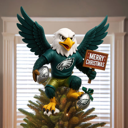 COMBO PLDE CHRISTMAS TREE TOPPER WITH ORNAMENT DAT