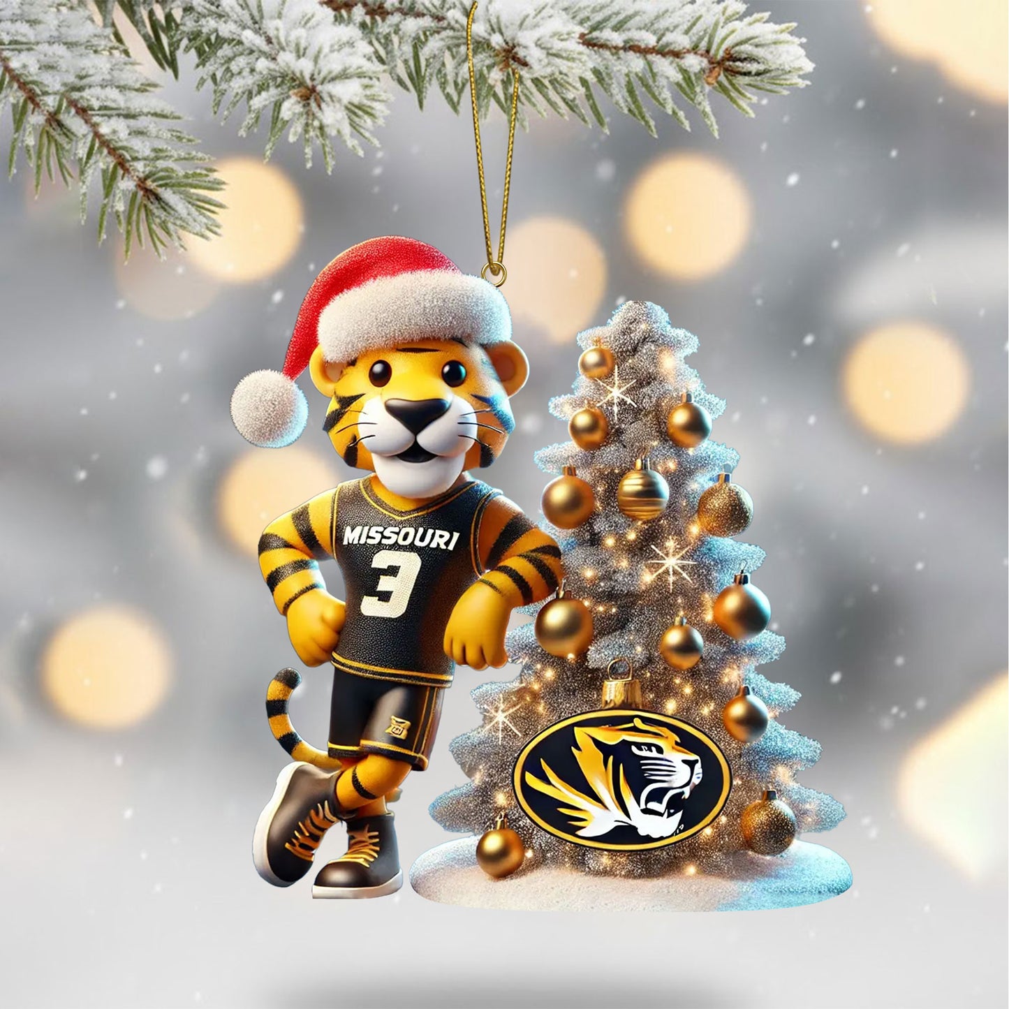 COMBO MSTG CHRISTMAS TREE TOPPER WITH ORNAMENT DAT