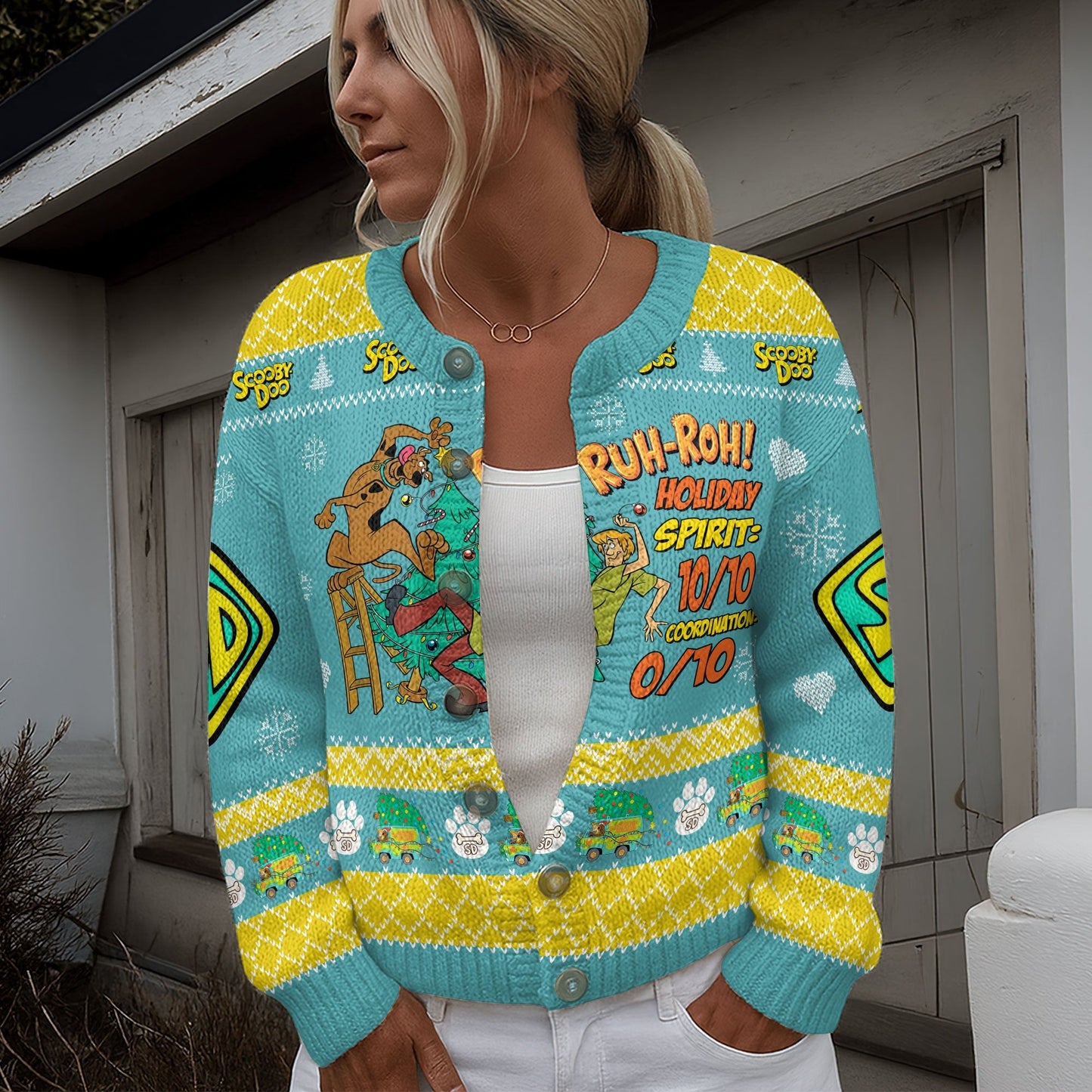 SCBD CARDIGAN SWEATSHIRT WITH BUTTON HTTT