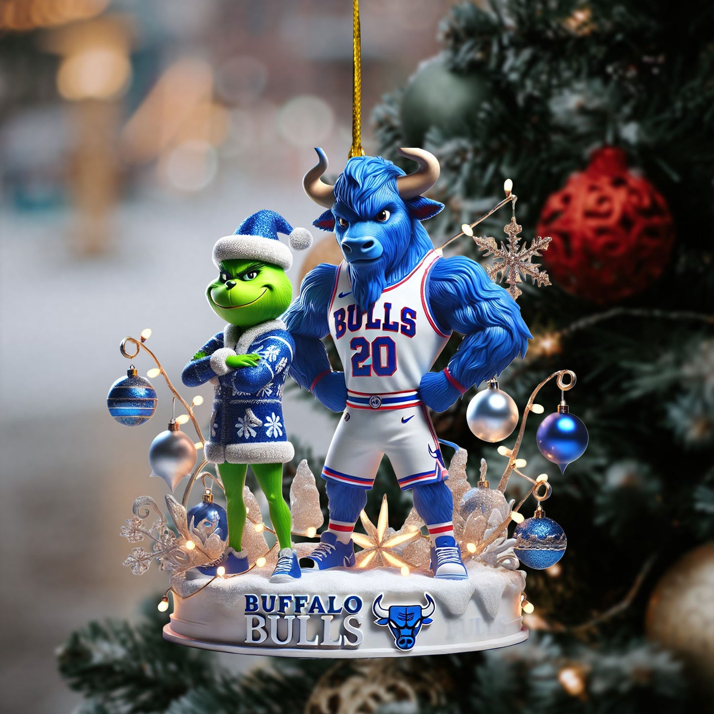 COMBO BFBL CHRISTMAS TREE TOPPER WITH ORNAMENT DAT