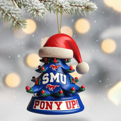 COMBO SMU CHRISTMAS TREE TOPPER WITH ORNAMENT DAT
