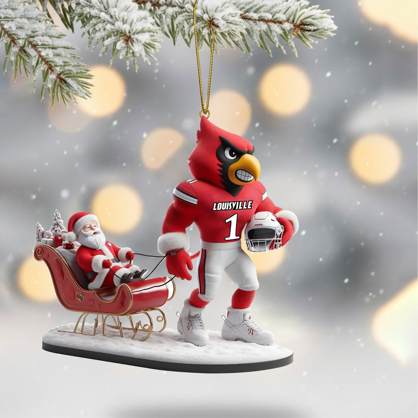 COMBO LVC CHRISTMAS TREE TOPPER WITH ORNAMENT DAT