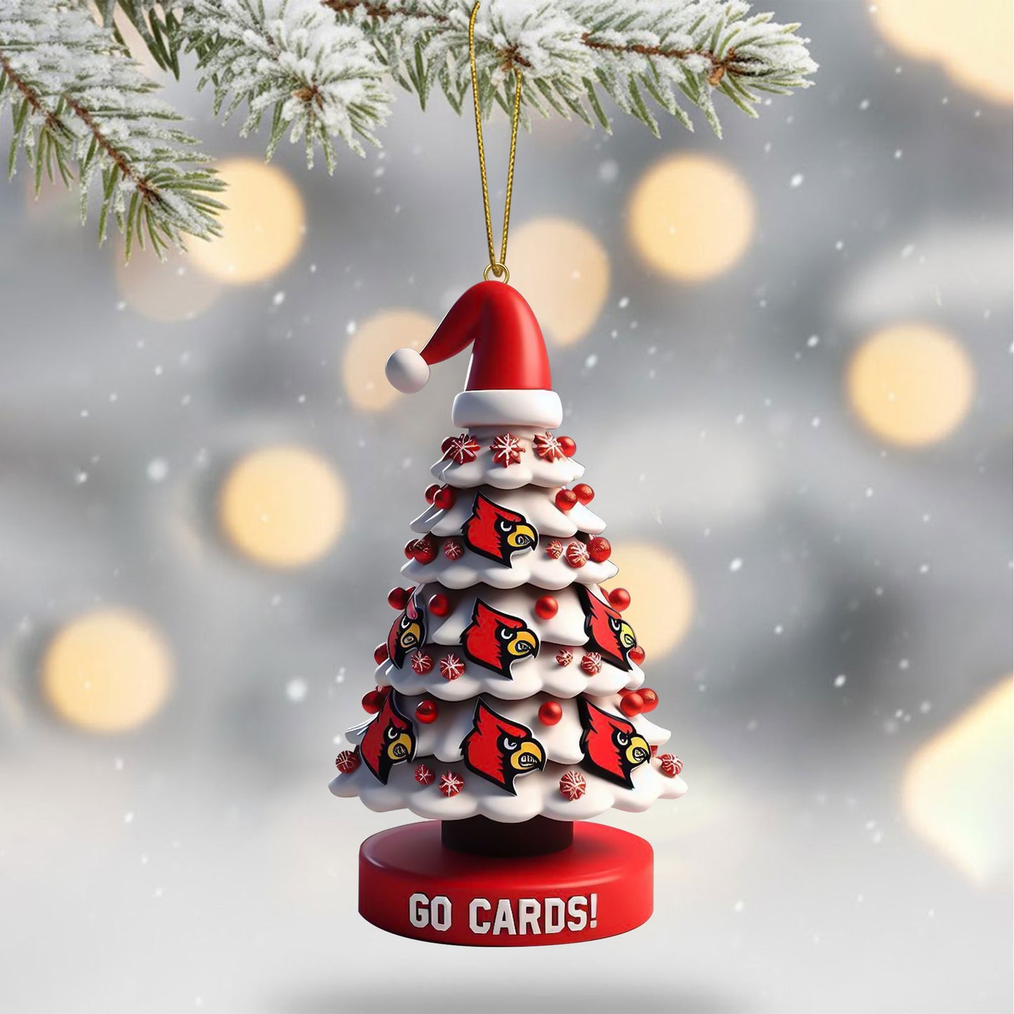 COMBO LVC CHRISTMAS TREE TOPPER WITH ORNAMENT DAT