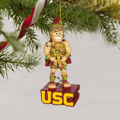 COMBO USC CHRISTMAS TREE TOPPER WITH ORNAMENT DAT