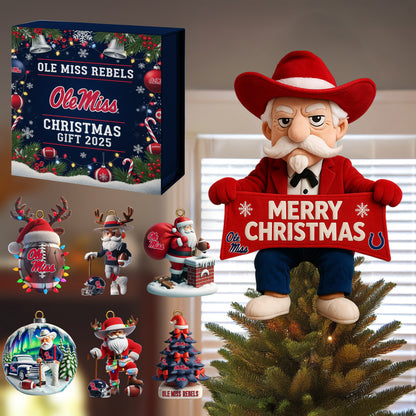 COMBO OMR CHRISTMAS TREE TOPPER WITH ORNAMENT DAT