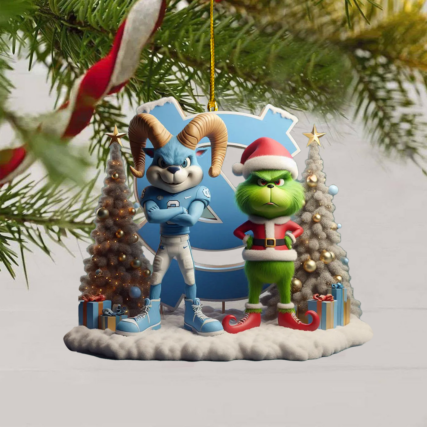 COMBO NCTH CHRISTMAS TREE TOPPER WITH ORNAMENT DAT