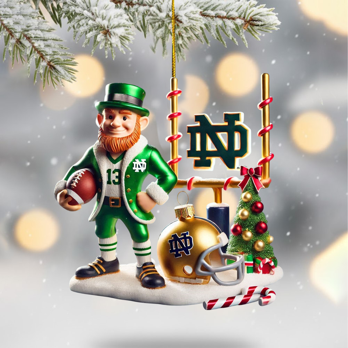 COMBO NDFI CHRISTMAS TREE TOPPER WITH ORNAMENT DAT