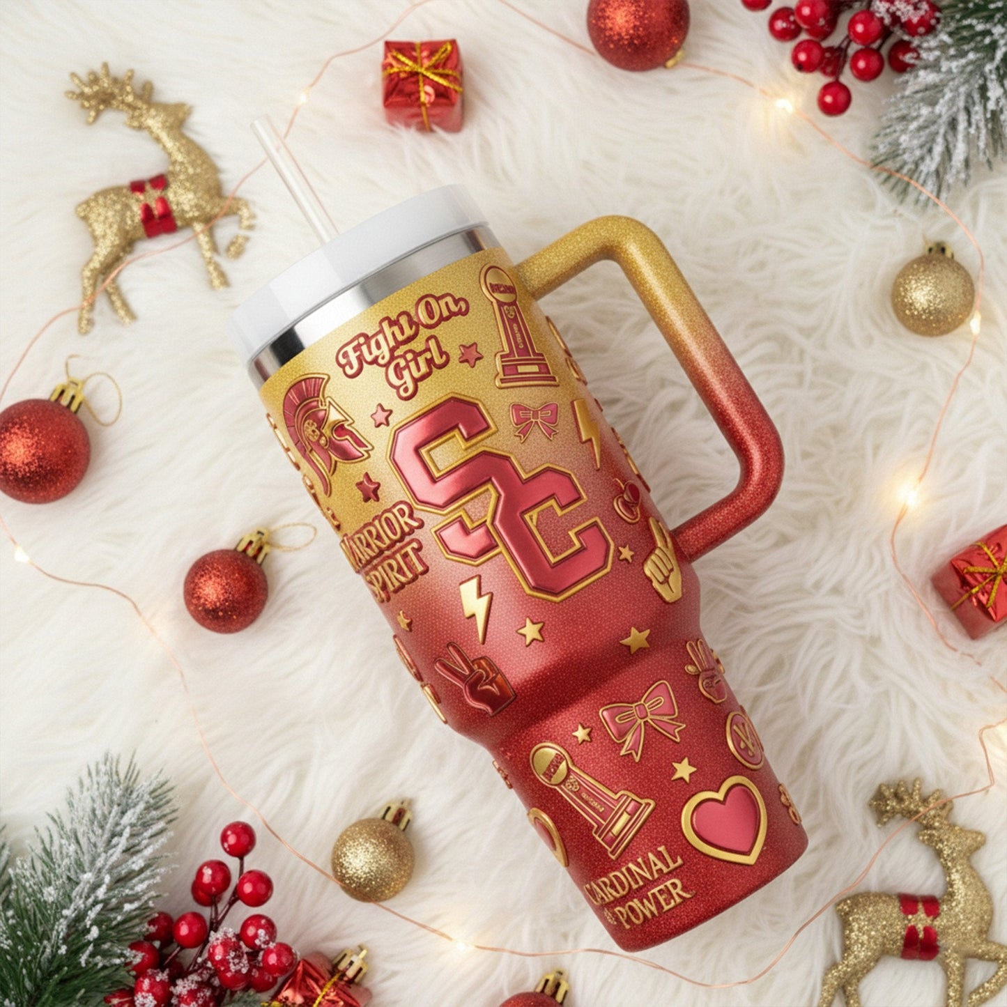 USC 40oz Tumbler With Handle LNTH