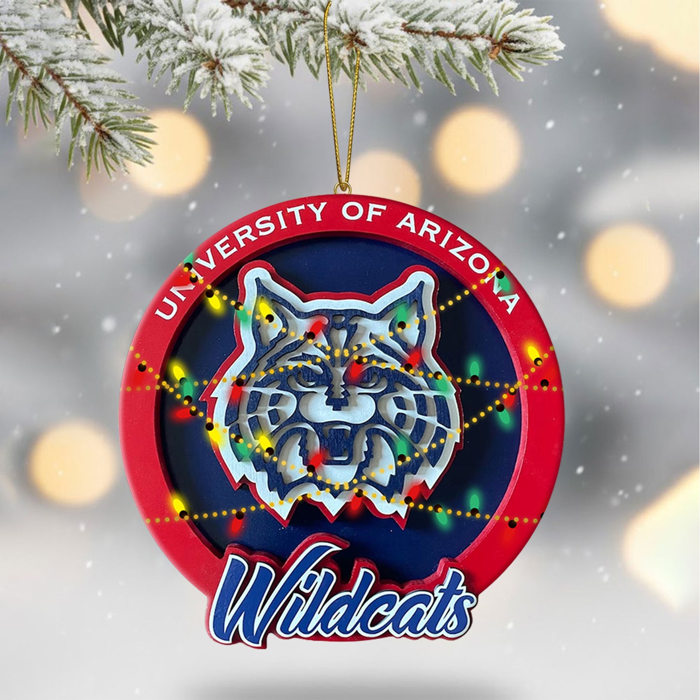 COMBO AWC CHRISTMAS TREE TOPPER WITH ORNAMENT DAT